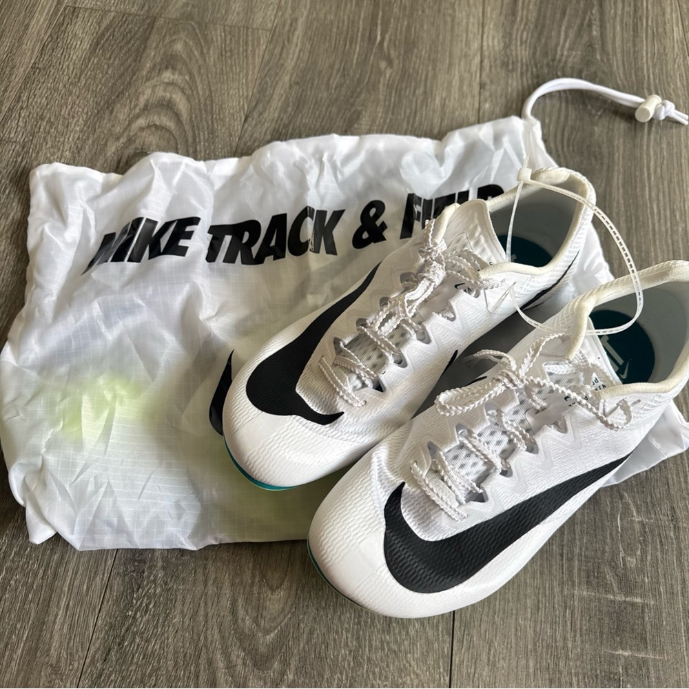 Nike White Zoom Rival Sprint Spikes Track & Field